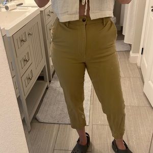 madewell beige tapered pant size 27